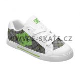 Boty DC Chelsea SE Black White Soft Lime