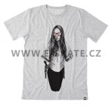 Triko pánské DC Six Gun Mary Heather Grey