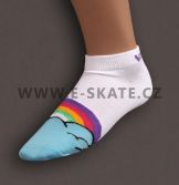 Ponožky Vehicle Rainbow White