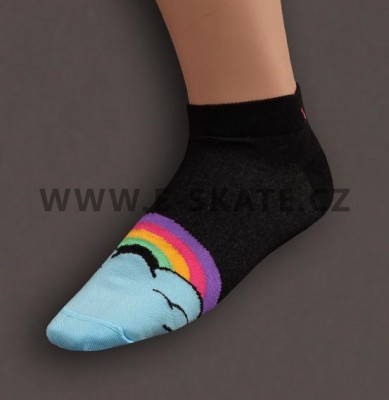 Ponožky Vehicle Rainbow Black