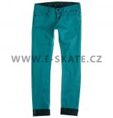 Kalhoty dámské DC SKINNY COLOR - BLUE GRASS SP13