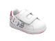 Boty DC Net Velcro Toddlers White Pink Plaid