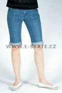 Kraťase dámské DC Obispo Rollcuff short Blue Indigo