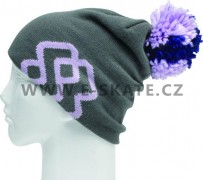 Čepice zimní Special Blend Big Ass Pom Beanie Grey Skull