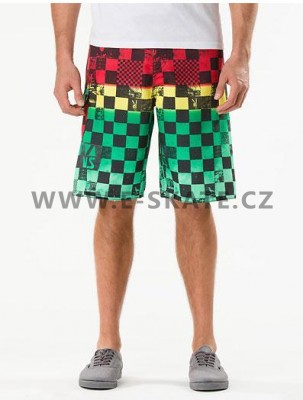 Plavky dětské Vans Off The Wall Boardshort - Rasta Scan Check SP13