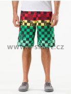 Plavky pánské Vans Off The Wall Boardshort - Rasta Scan Check SP13