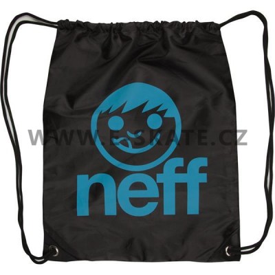 Neff Cinch sack Backpack Black Cyan W13